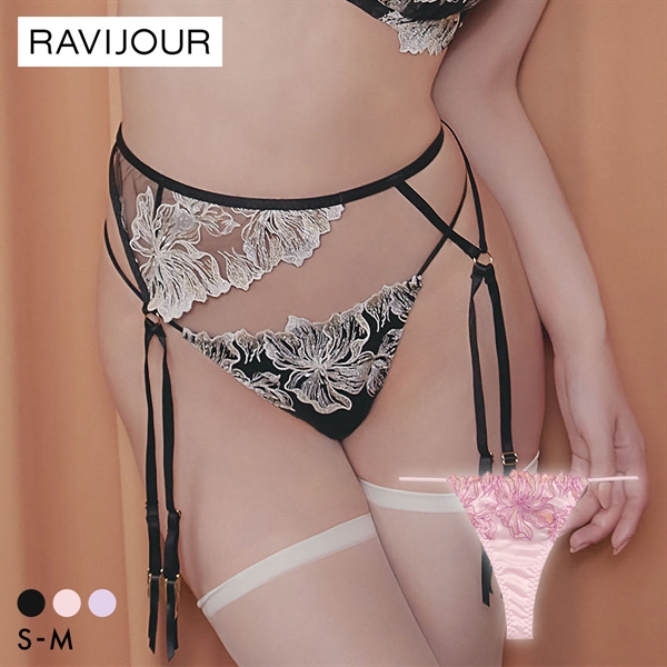 ラヴィジュール ミレイユ ストレッチレース Tバックショーツ SM 総レース ソング タンガ セクシー バックレース 下着 RAVIJOUR