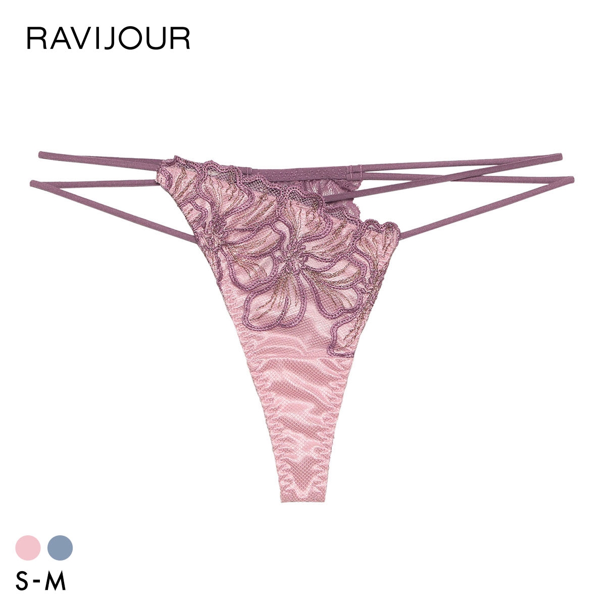 ラヴィジュール フィオラル ストレッチレース Tバックショーツ SM 総レース ソング タンガ セクシー バックレース 下着 RAVIJOUR