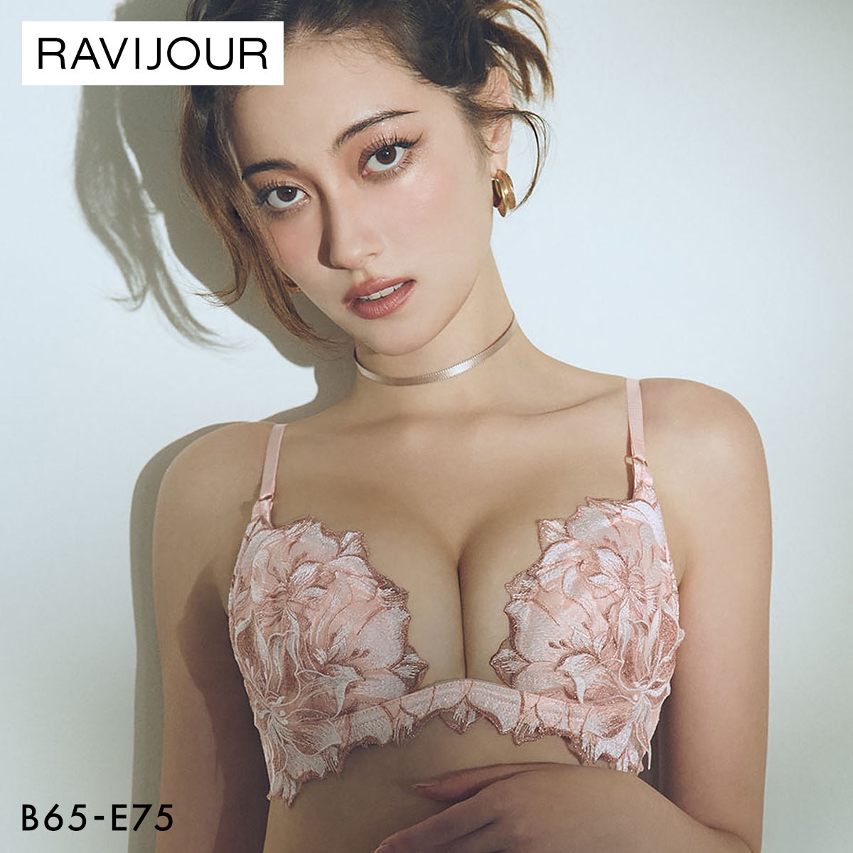 ラヴィジュール ラヴェリス トリックリフト ブラジャー BCDE 盛り 谷間 バストアップ リフトアップ 下着 RAVIJOUR(PE-ピーチ-B65)