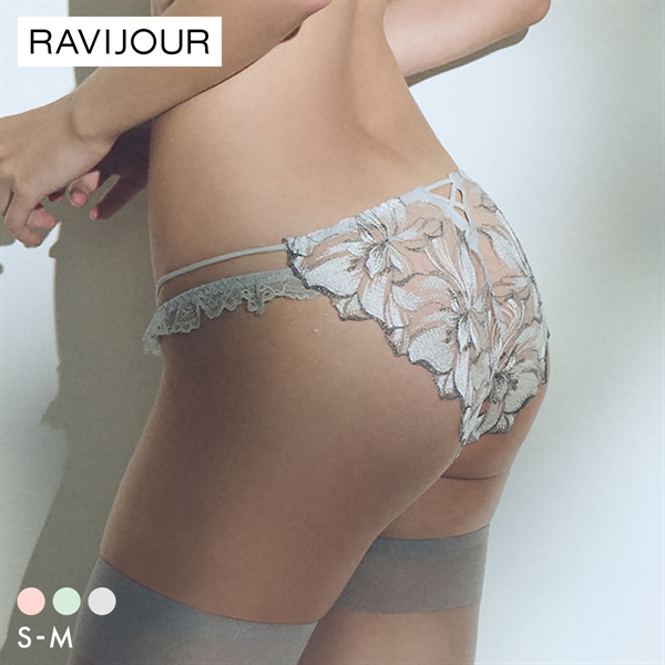ラヴィジュール ラヴェリス エンブロイダリーレース ノーマルショーツ SM セクシー 総レース バックレース 下着 RAVIJOUR