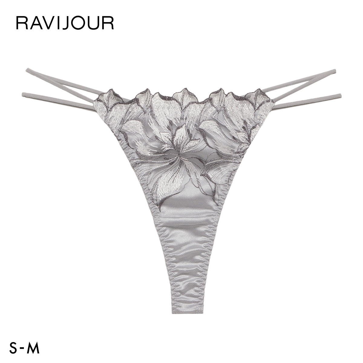 ラヴィジュール ラヴェリス ストレッチレース Tバックショーツ SM 総レース ソング タンガ セクシー バックレース 下着 RAVIJOUR(GY-グレー-S)
