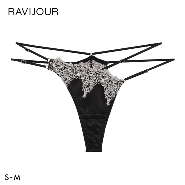 ラヴィジュール アリーヌ エンブロイダリーレース Tバックショーツ SM 総レース ソング タンガ セクシー バックレース RAVIJOUR