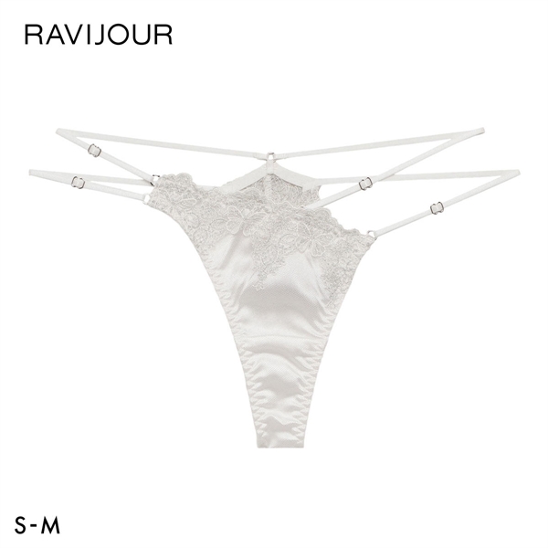 ラヴィジュール アリーヌ エンブロイダリーレース Tバックショーツ SM 総レース ソング タンガ セクシー バックレース RAVIJOUR