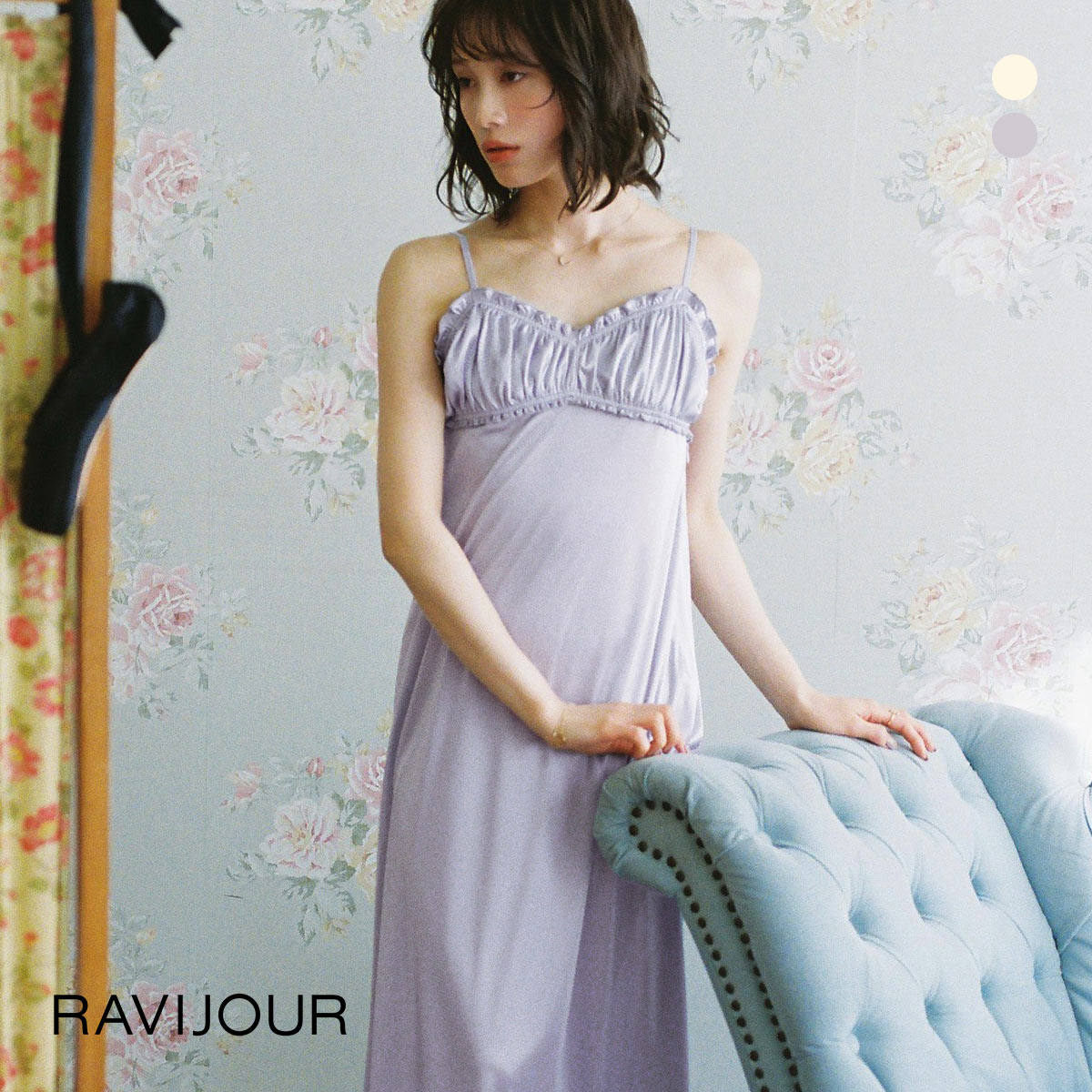 ラヴィジュール グロッシー ワンピース RAVIJOUR(GY-グレー-ONESIZE)