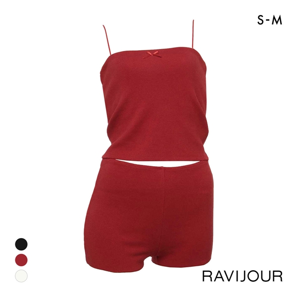 ラヴィジュール MINAMOｺﾗﾎﾞ Coeur Cache set up セットアップ RAVIJOUR ルームウェア パジャマ ナイトウェア