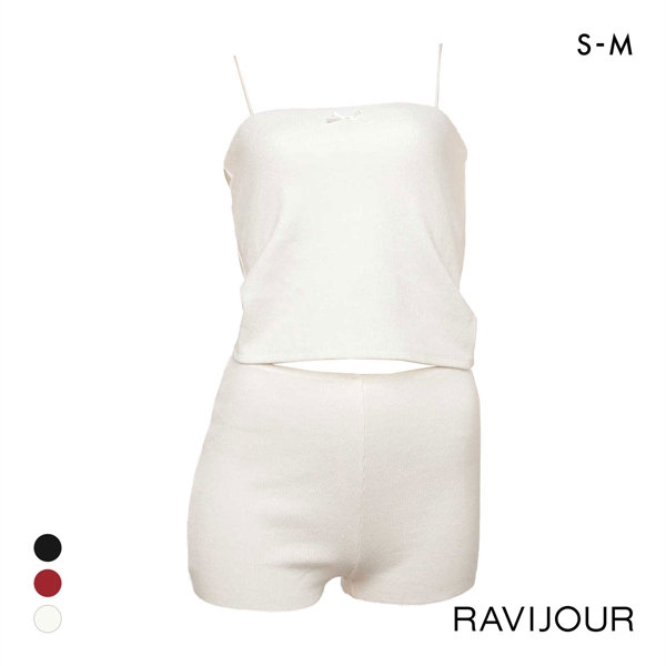 ラヴィジュール MINAMOｺﾗﾎﾞ Coeur Cache set up セットアップ RAVIJOUR ルームウェア パジャマ ナイトウェア