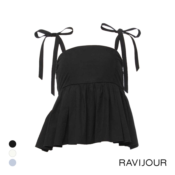 ラヴィジュール MINAMOｺﾗﾎﾞ Cotty tops with cups カップ付きキャミソール トップス ルームウェア RAVIJOUR