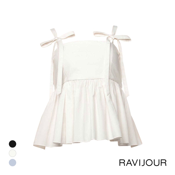 ラヴィジュール MINAMOｺﾗﾎﾞ Cotty tops with cups カップ付きキャミソール トップス ルームウェア RAVIJOUR