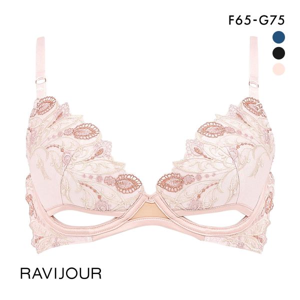 ラヴィジュール RAVIJOUR レーシーフェザー グラマーアップ ブラジャー FG 盛り 谷間 バストアップ リフトアップ