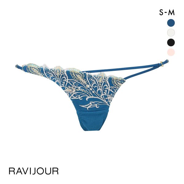 ラヴィジュール RAVIJOUR レーシーフェザー ストレッチレース ショーツ SM バックレース 総レース 透け バックオープン ひびきにくい