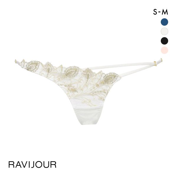 ラヴィジュール RAVIJOUR レーシーフェザー ストレッチレース ショーツ SM バックレース 総レース 透け バックオープン ひびきにくい