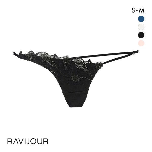 ラヴィジュール RAVIJOUR レーシーフェザー ストレッチレース ショーツ SM バックレース 総レース 透け バックオープン ひびきにくい