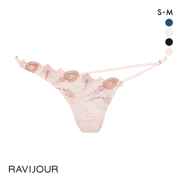 ラヴィジュール RAVIJOUR レーシーフェザー ストレッチレース ショーツ SM バックレース 総レース 透け バックオープン ひびきにくい