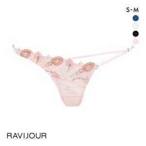 ラヴィジュール RAVIJOUR レーシーフェザー ストレッチレース ショーツ SM バックレース 総レース 透け バックオープン ひびきにくい
