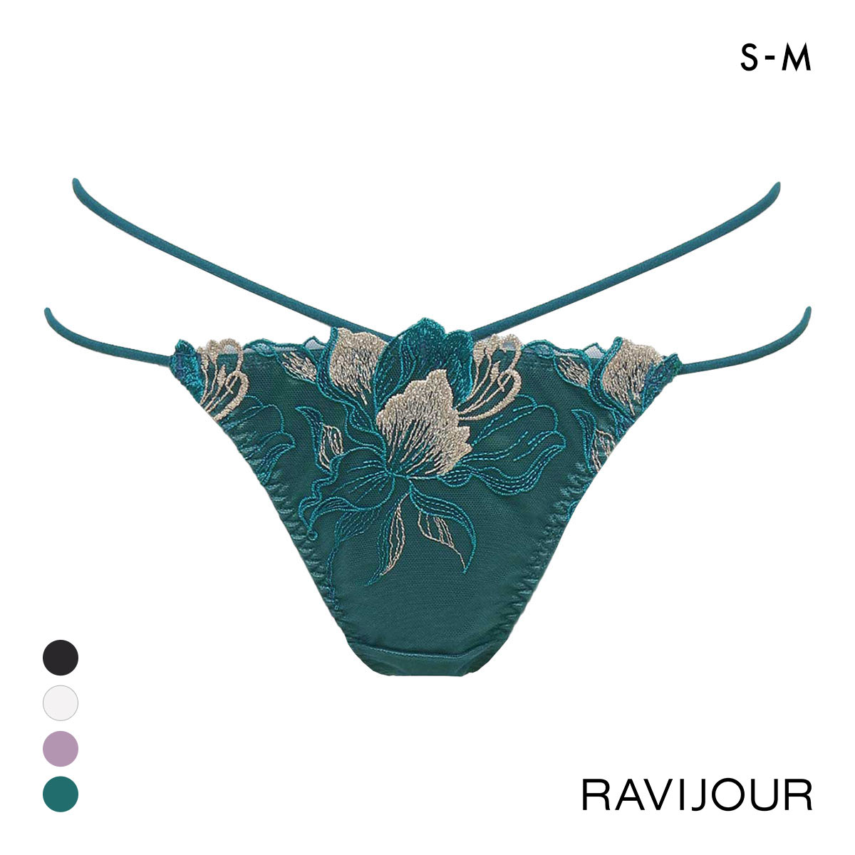 ラヴィジュール ドリーミー Tバックショーツ SM RAVIJOUR(GR-グリーン-S)