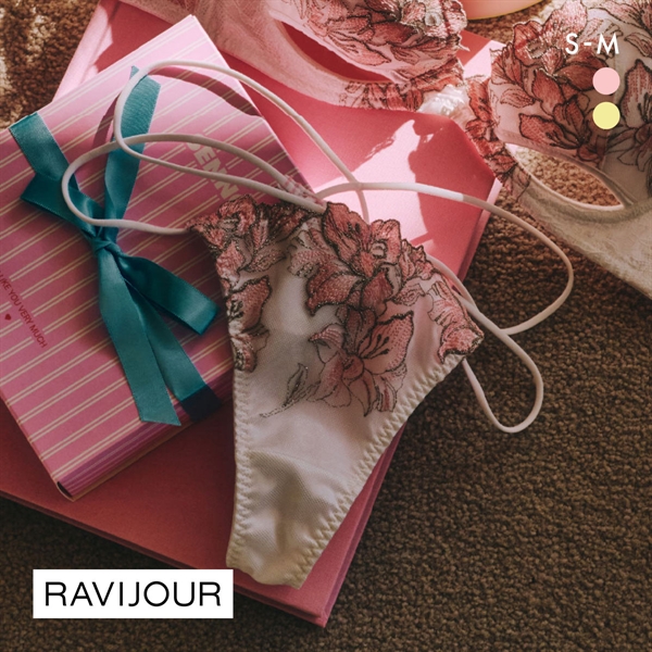 ラヴィジュール レミニセンス エンブレース Tバック SM バックレース 透け ひびきにくい RAVIJOUR