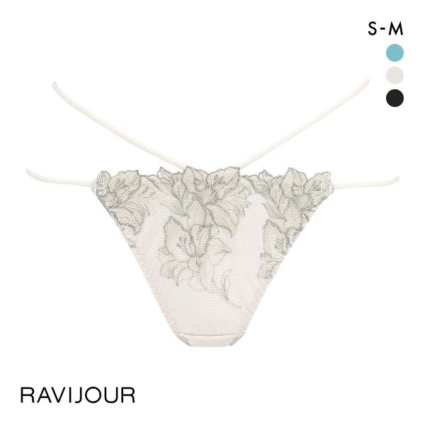 ラヴィジュール レミニセンス エンブレース Tバック SM バックレース 透け ひびきにくい RAVIJOUR