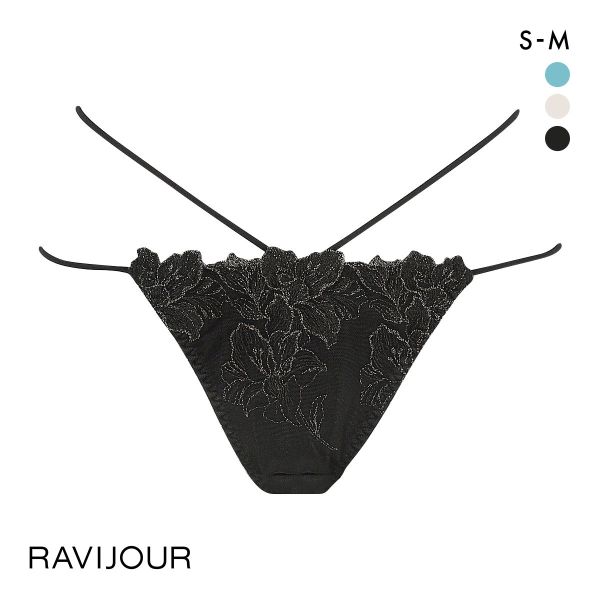 ラヴィジュール レミニセンス エンブレース Tバック SM バックレース 透け ひびきにくい RAVIJOUR