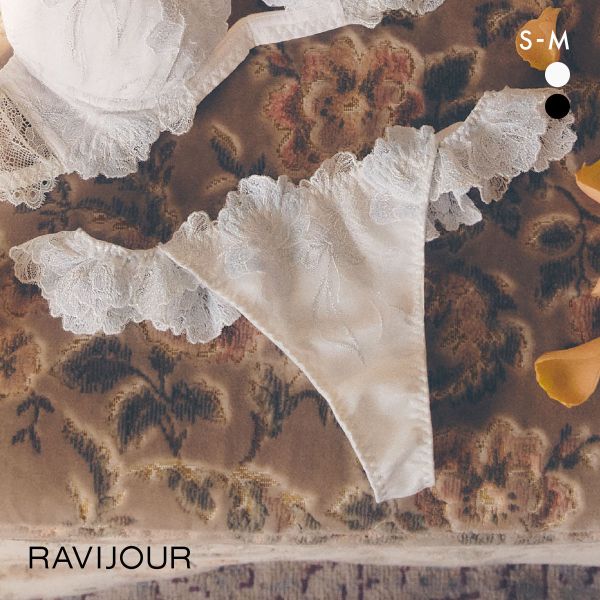 ラヴィジュール エレガンピオニー フリル Tバック ショーツ SM バックレース 総レース 透け ホールデザイン RAVIJOUR