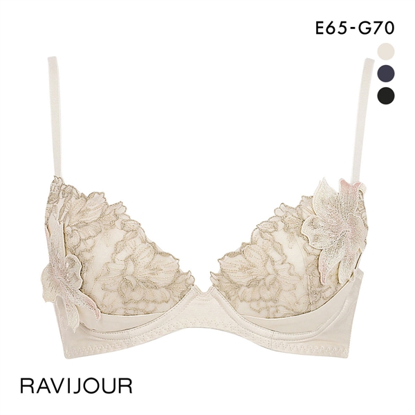 ラヴィジュール マリーサテン グラマーアップ ブラジャー EFG　盛り 谷間 バストアップ リフトアップ RAVIJOUR