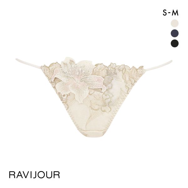 ラヴィジュール マリーサテン ストレッチレース ショーツ ノーマル ショーツ SM バックレース 透け ストリング RAVIJOUR