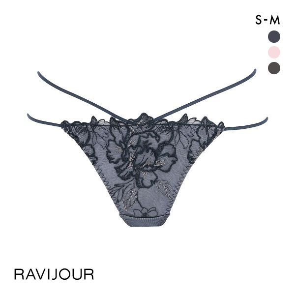 ラヴィジュール フローラルソルベ Tバック SM バックレース 透け ストリング RAVIJOUR