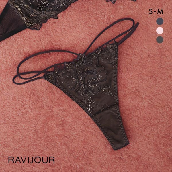 ラヴィジュール フローラルソルベ Tバック SM バックレース 透け ストリング RAVIJOUR