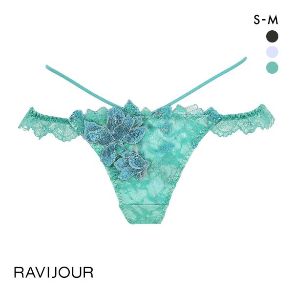 ラヴィジュール ノーブルマグノリア ストレッチレース Tバック SM バックレース 透け ストリング RAVIJOUR