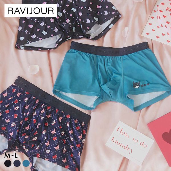 ラヴィジュール MINAMO ×田中かえさん×RAVIJOURコラボ メンズアンダーショーツ ボクサーパンツ RAVIJOUR ウオモ ラヴィモ デビモ