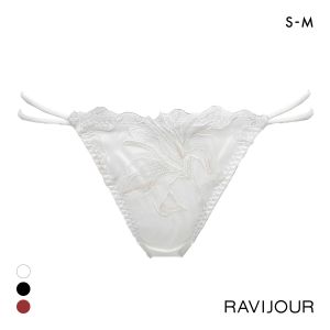 ラヴィジュール クラリス エンブロイダリーレース Tバックショーツ SM バックレース 透け ストリング RAVIJOUR