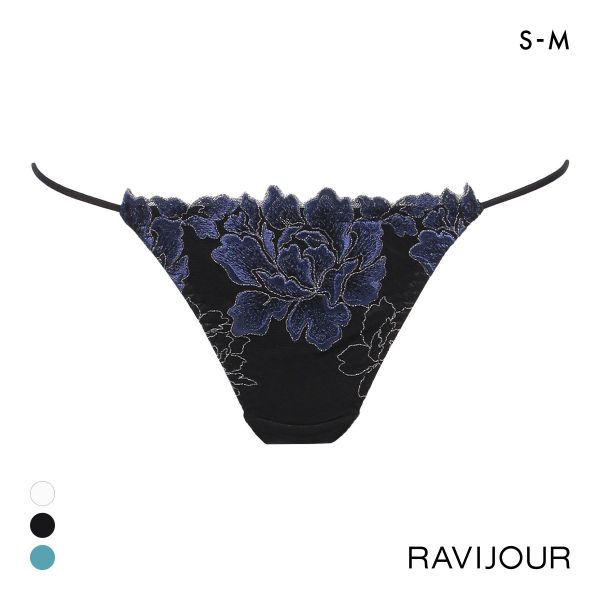 ラヴィジュール ルナリア レースアップ Tバックショーツ SM バックレース 透け ストリング RAVIJOUR
