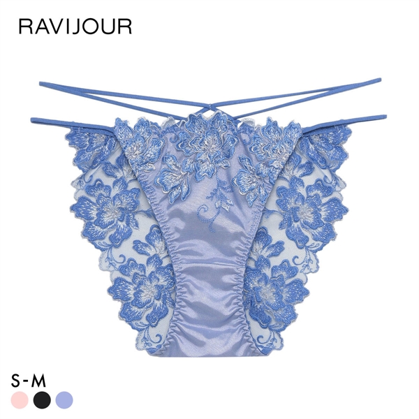 ラヴィジュール マルヴァ エンブロイダリーレースショーツ ノーマルショーツ SM バックレース 透け RAVIJOUR
