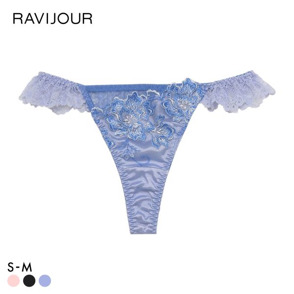 ラヴィジュール マルヴァ フリルTバック ソング Tショーツ SM バックレース 透け RAVIJOUR