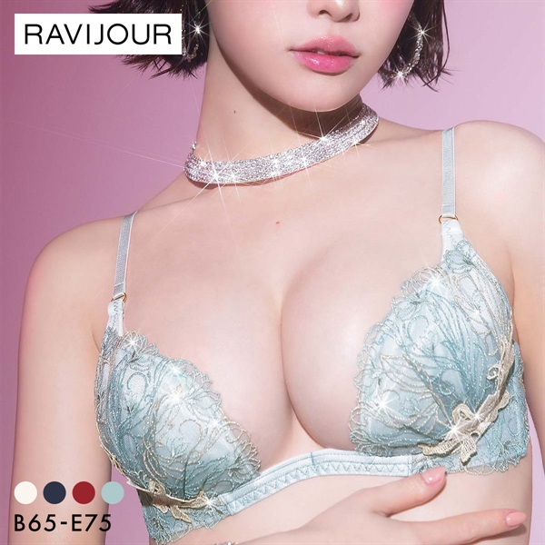 ラヴィジュール フェザーセレステ トリックリフト ブラジャー BCDE 盛り 谷間 バストアップ リフトアップ RAVIJOUR