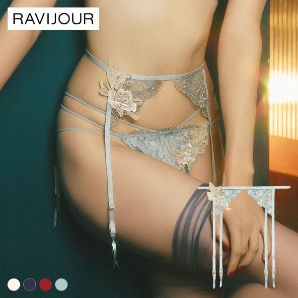 ラヴィジュール フェザーセレステ ガーターベルト セクシー ランジェリー RAVIJOUR