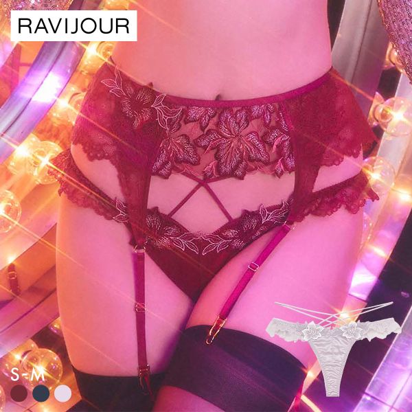 ラヴィジュール グロリアージュ フリルレース Tバックショーツ ソング タンガ SM バックレース 透け RAVIJOUR
