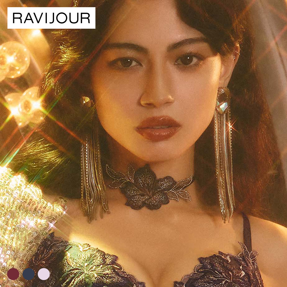 ラヴィジュール グロリアージュ チョーカー セクシー ランジェリー コスチューム アクセサリー RAVIJOUR(NV-ネイビー-ONESIZE)