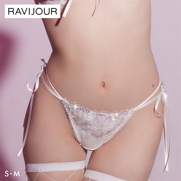 ラヴィジュール アルミラ サイドリボン ショーツ 紐パン ノーマルショーツ SM セクシー バックレース 透け RAVIJOUR