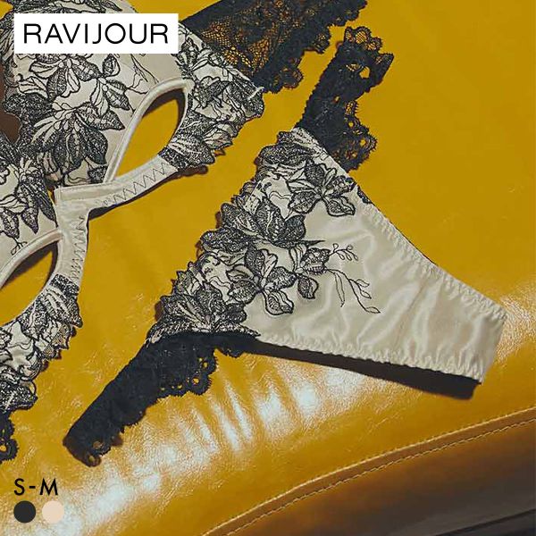 ラヴィジュール フィオナ ストレッチレース Tバックショーツ ソング タンガ セクシー SM バックレース 透け RAVIJOUR