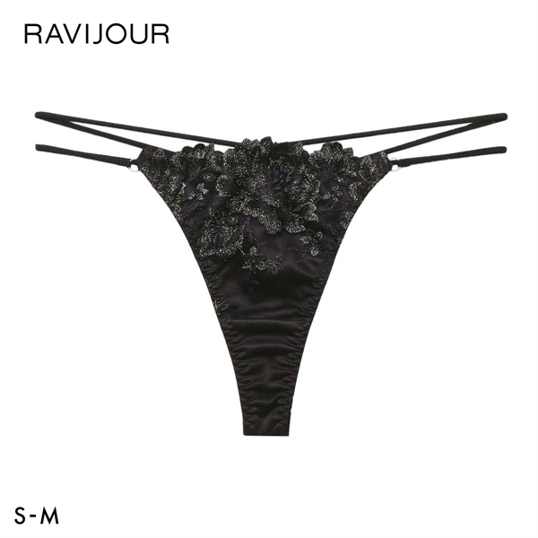 ラヴィジュール パルフルール エンブロイダリーレース Tバックショーツ ソング タンガ SM セクシー バックレース 透け RAVIJOUR