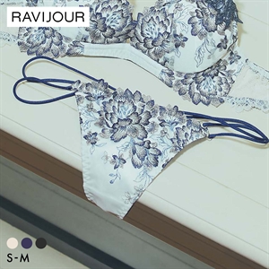 ラヴィジュール パルフルール エンブロイダリーレース Tバックショーツ ソング タンガ SM セクシー バックレース 透け RAVIJOUR