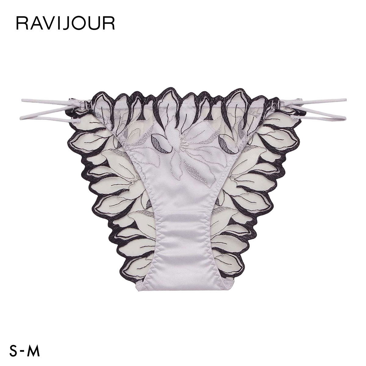 ラヴィジュール フィリナス ダブルストリングコード ノーマルショーツ SM セクシー バックレース 透け RAVIJOUR(GY-グレー-S)