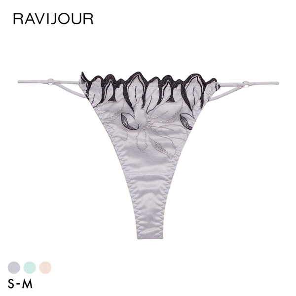 ラヴィジュール フィリナス エンブロイダリー Tバックショーツ ソング タンガ SM セクシー バックレース 透け RAVIJOUR