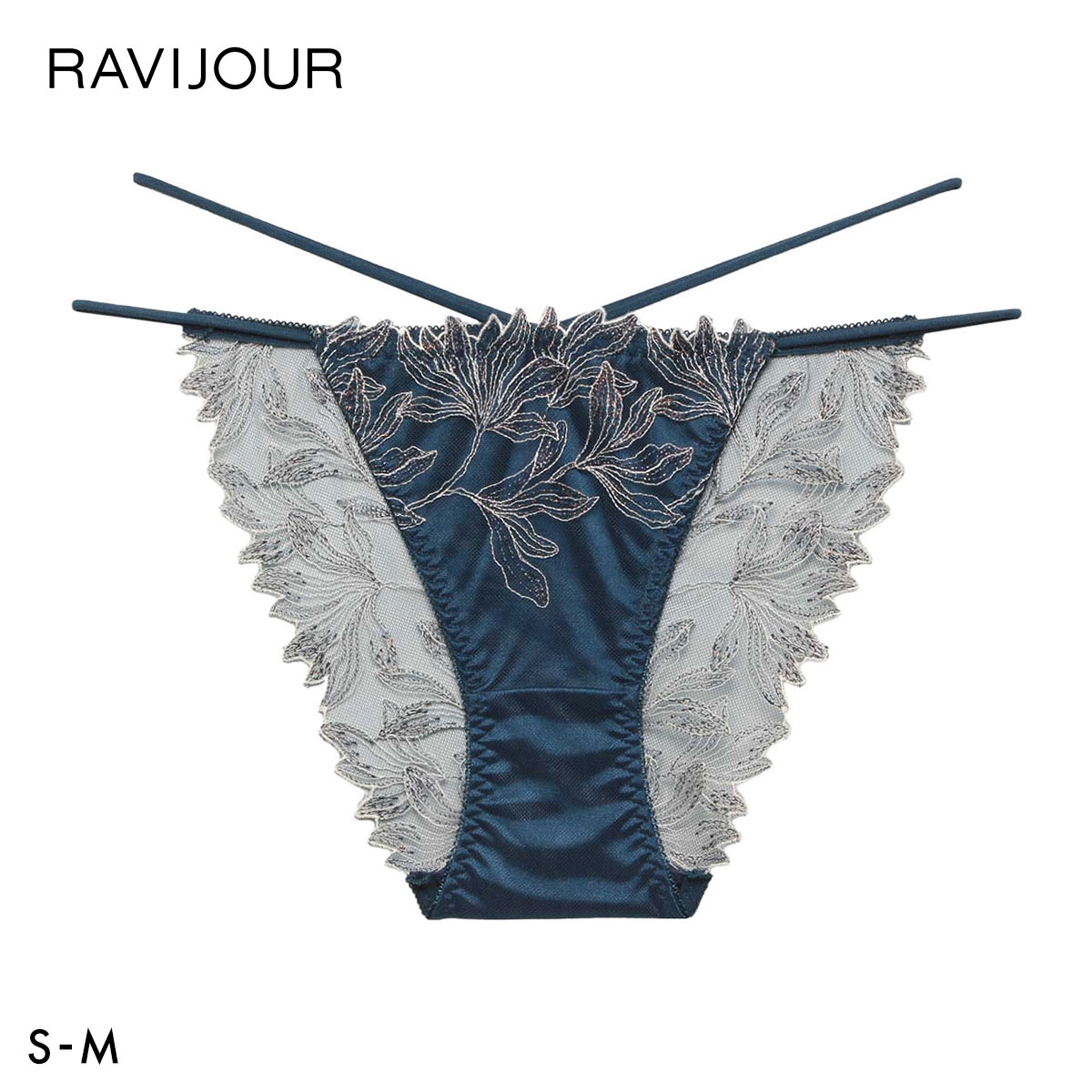 ラヴィジュール ミストフローラ エンブロイダリー ノーマルショーツ SM セクシー バックレース 総レース 透け RAVIJOUR(GR-グリーン-S)