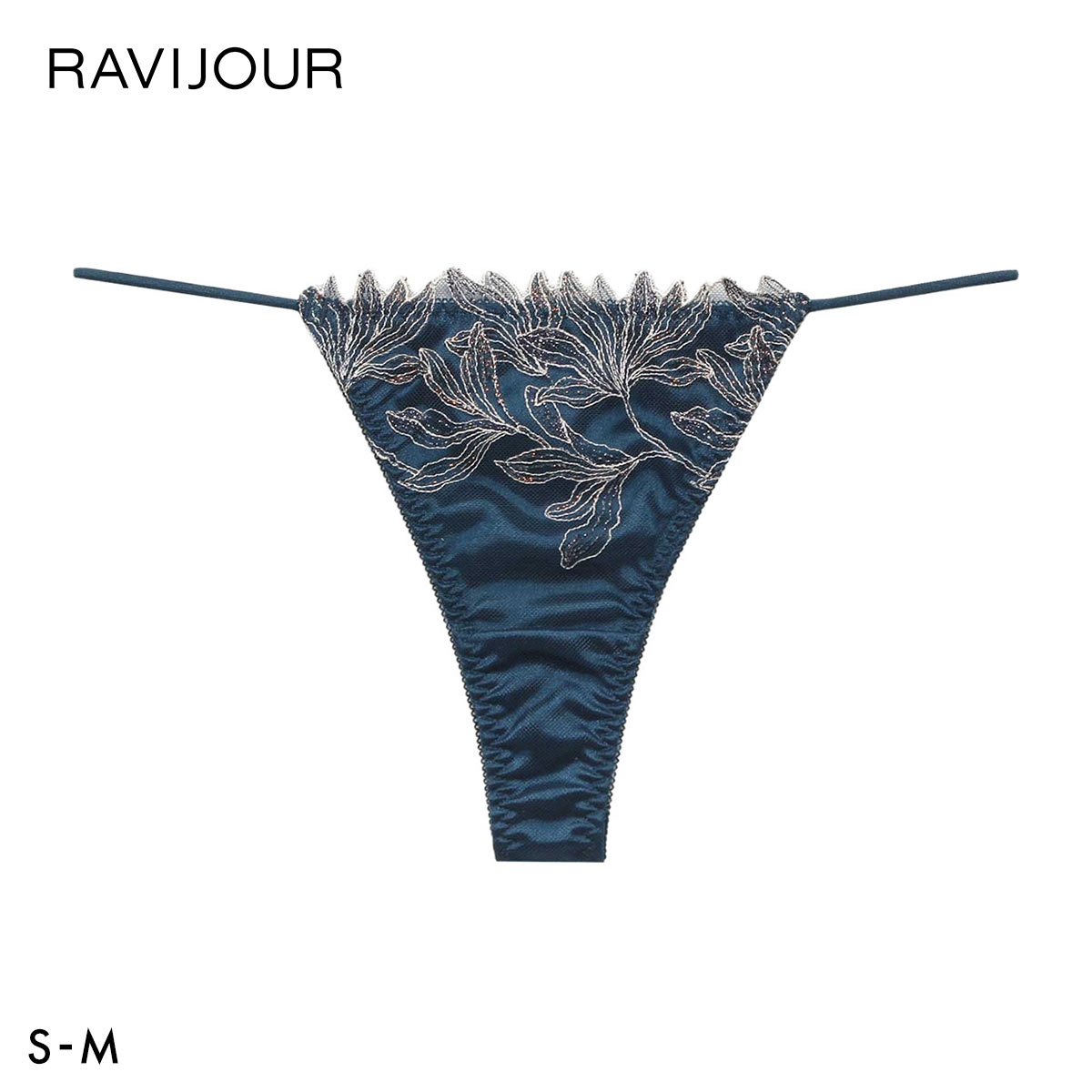ラヴィジュール ミストフローラ エンブロイダリー Tバックショーツ ソング タンガ SM セクシー バックレース 透け RAVIJOUR(GR-グリーン-S)
