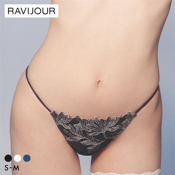 ラヴィジュール ミストフローラ エンブロイダリー Tバックショーツ ソング タンガ SM セクシー バックレース 透け RAVIJOUR