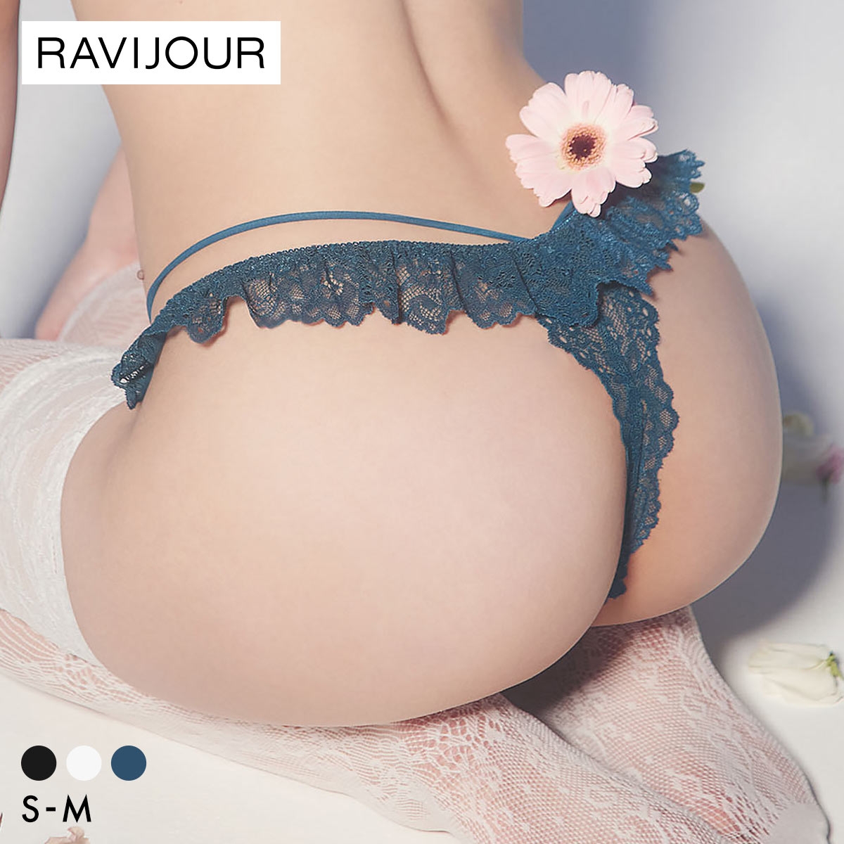 ラヴィジュール ミストフローラ ストレッチレース Tバックショーツ ソング タンガ SM セクシー バックレース 透け RAVIJOUR