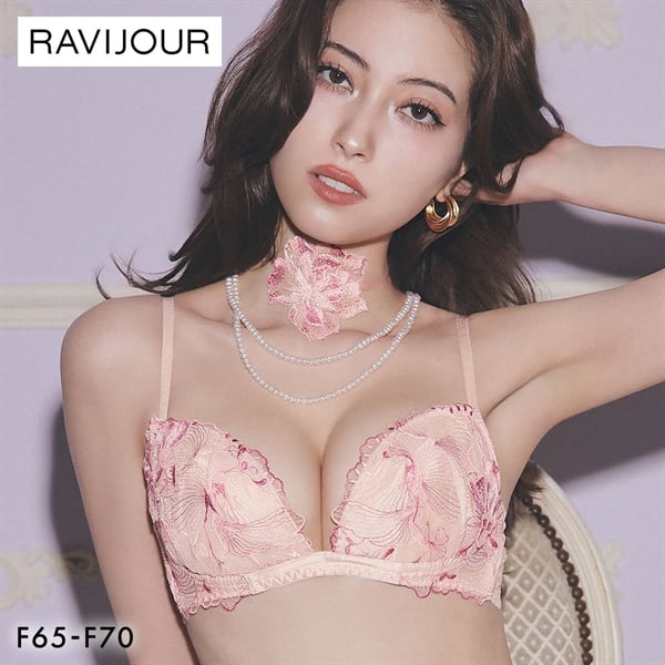 ラヴィジュール オーバーフラワー シンクアップブラ ブラジャー FG 盛り 谷間 バストアップ リフトアップ RAVIJOUR