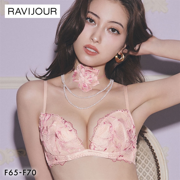 ラヴィジュール オーバーフラワー シンクアップブラ ブラジャー FG 盛り 谷間 バストアップ リフトアップ RAVIJOUR
