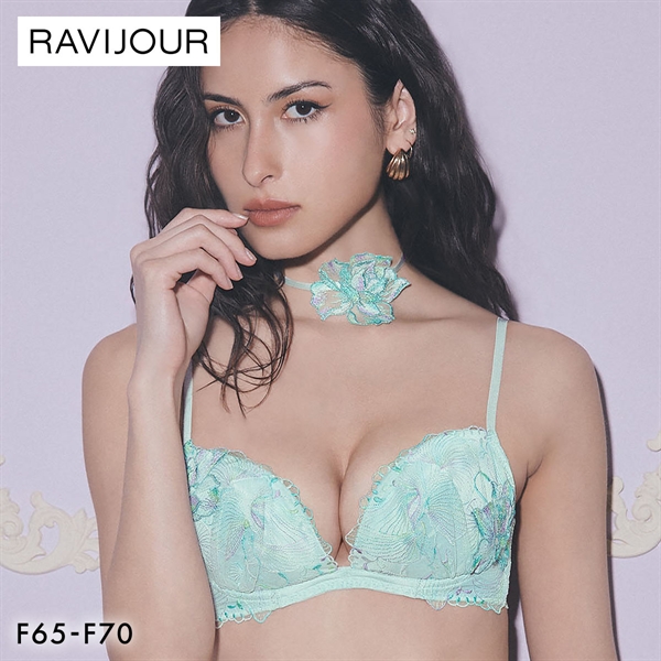 ラヴィジュール オーバーフラワー シンクアップブラ ブラジャー FG 盛り 谷間 バストアップ リフトアップ RAVIJOUR